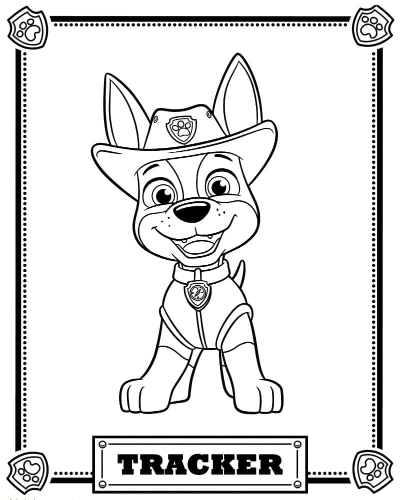 Tracker Heureux coloring page