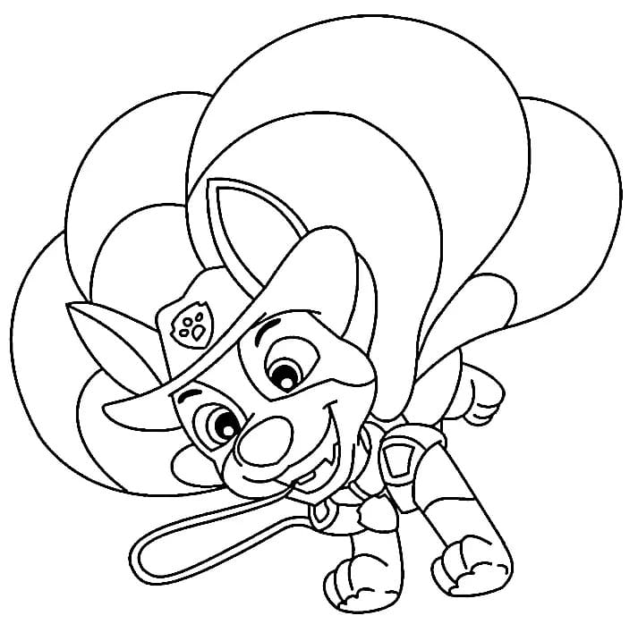 Tracker Souriant coloring page