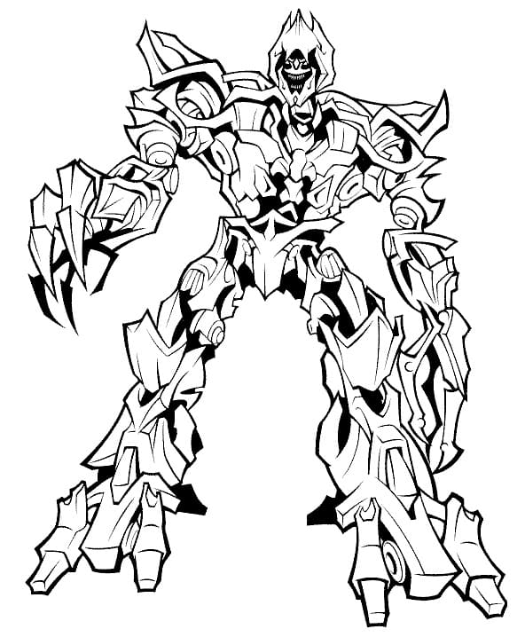 Coloriage Transformers Megatron