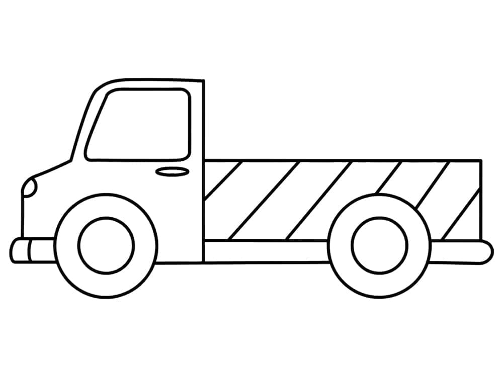 Un Camion Facile coloring page