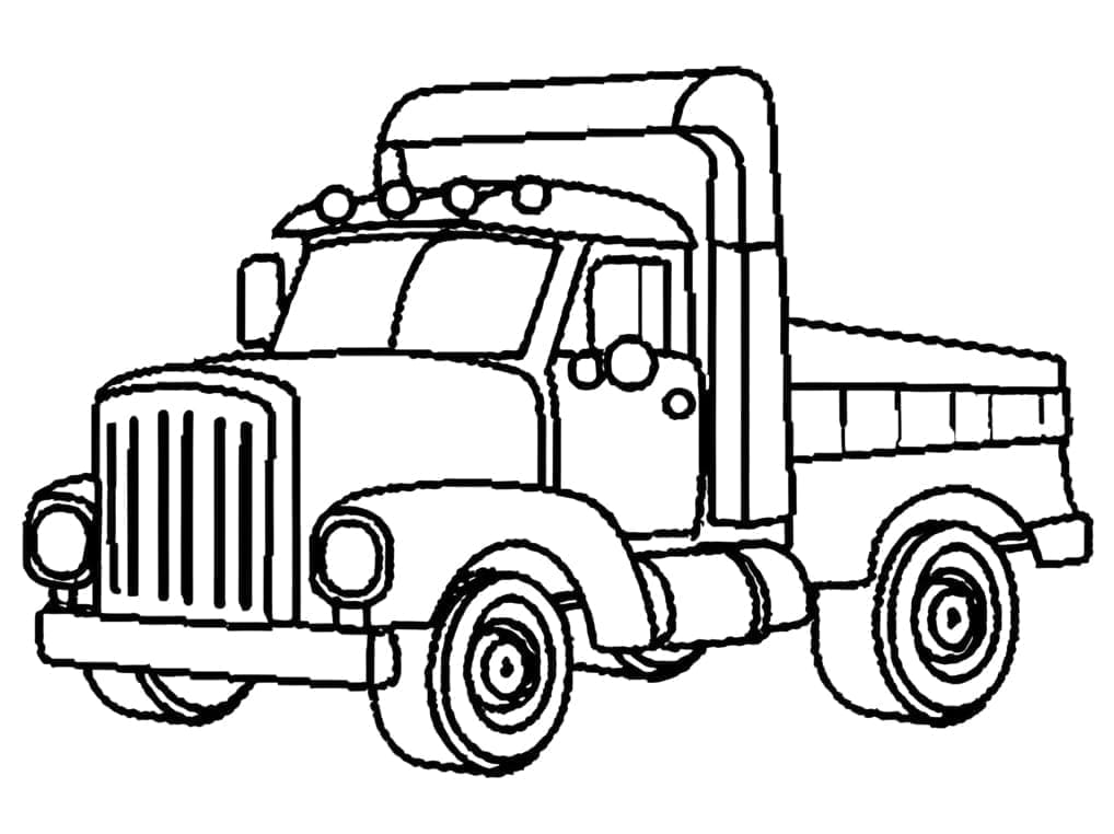 Un Camion Normal coloring page