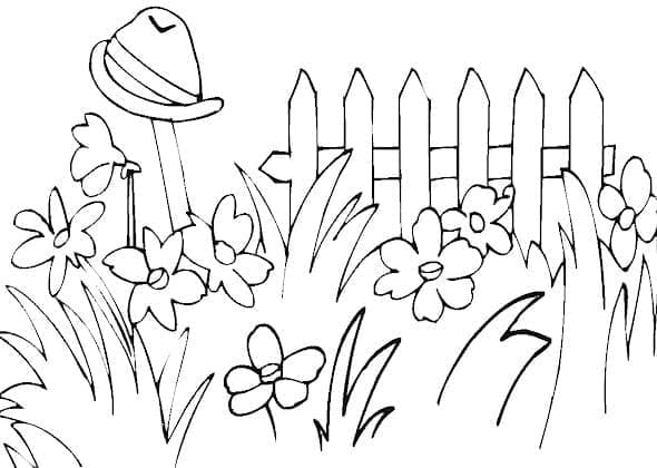 Un Jardin coloring page