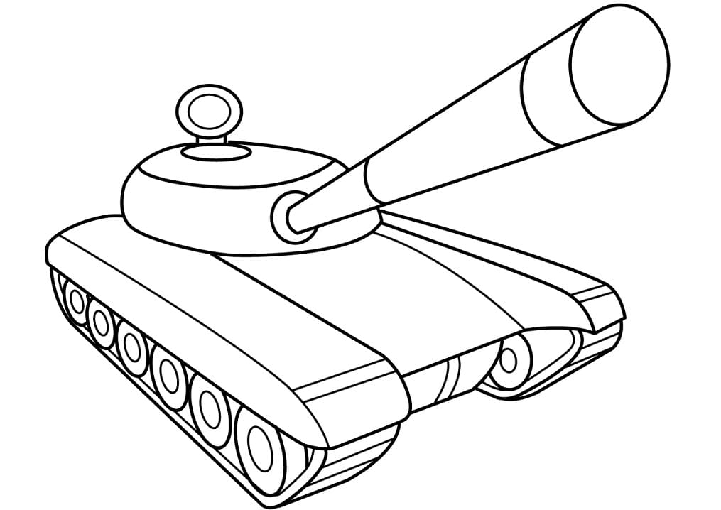 Un Tank coloring page