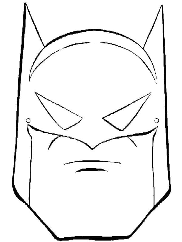 Coloriage Visage de Batman