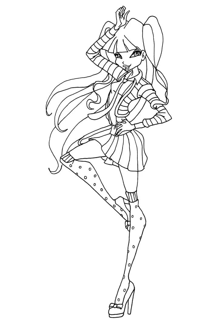 Winx Musa coloring page