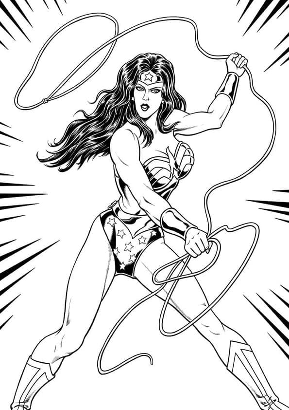 Wonder Woman Gratuit Pour les Enfants coloring page