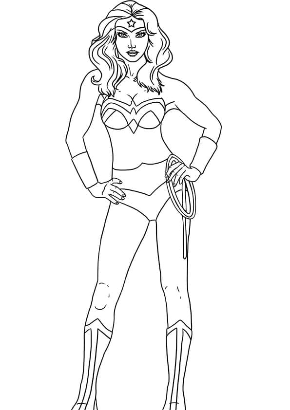 Wonder Woman Gratuit coloring page