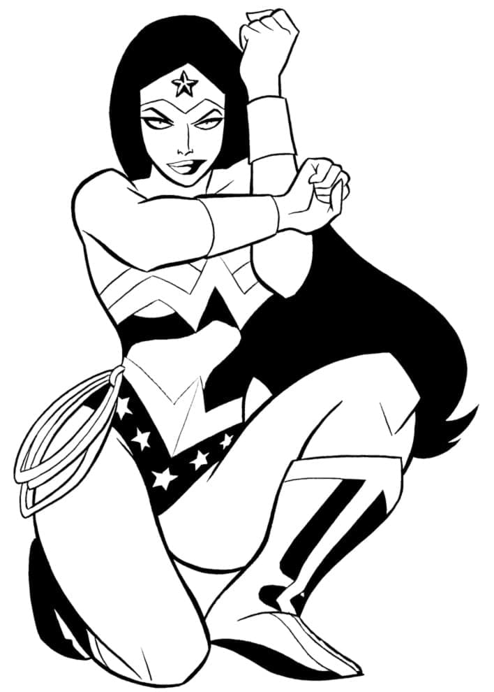 Wonder Woman Pour les Enfants coloring page