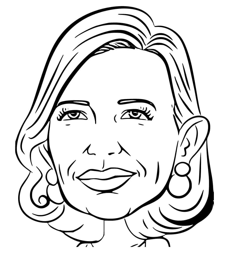 Cate Blanchett coloring page