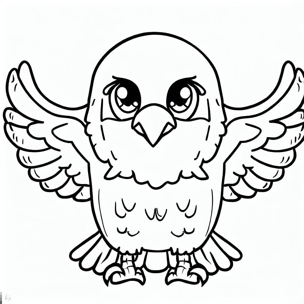 Adorable Aigle coloring page