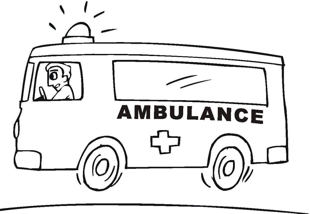 Coloriage Ambulance 11