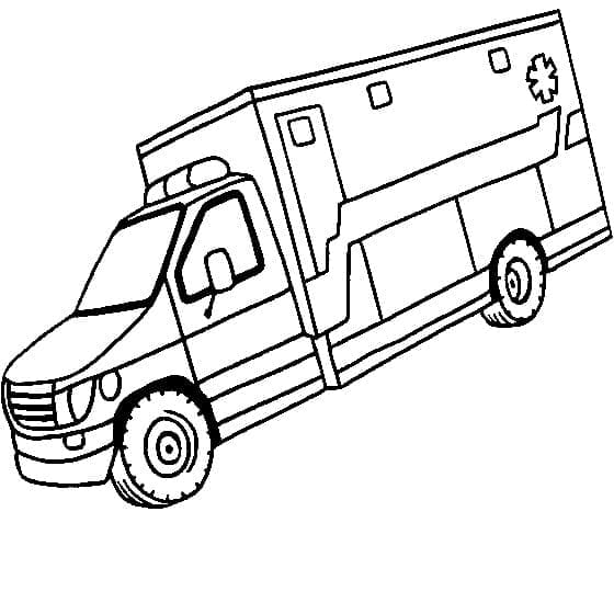 Coloriage Ambulance 2