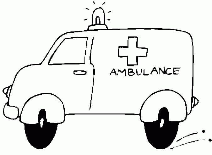 Coloriage Ambulance 8