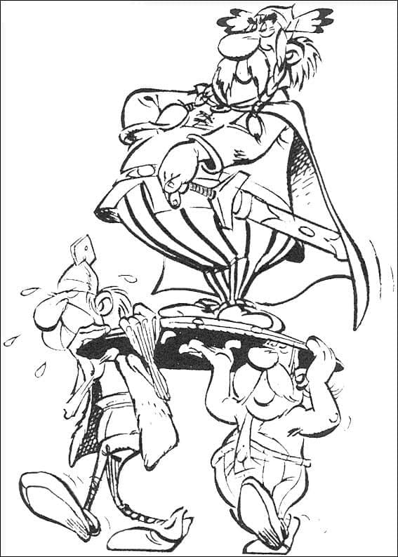Abraracourcix coloring page