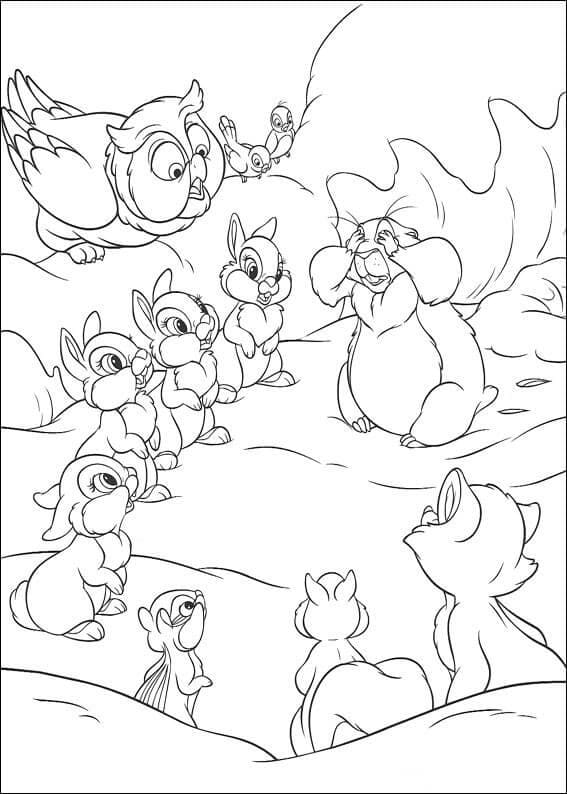 Coloriage Animaux de Disney Bambi