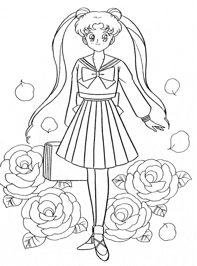Coloriage Anime Sailor Moon