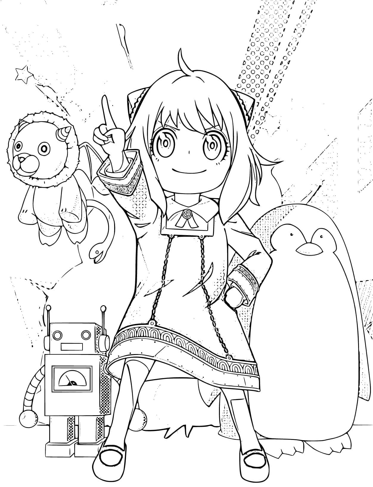 Anya de Spy x Family coloring page