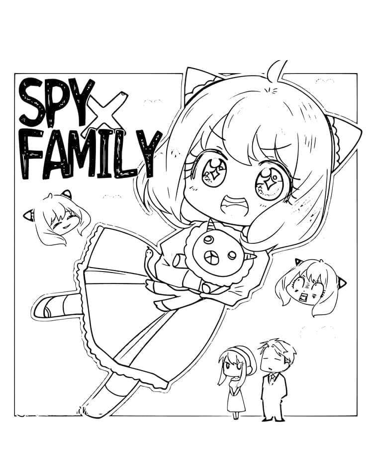 Anya Forger Spy x Family coloring page