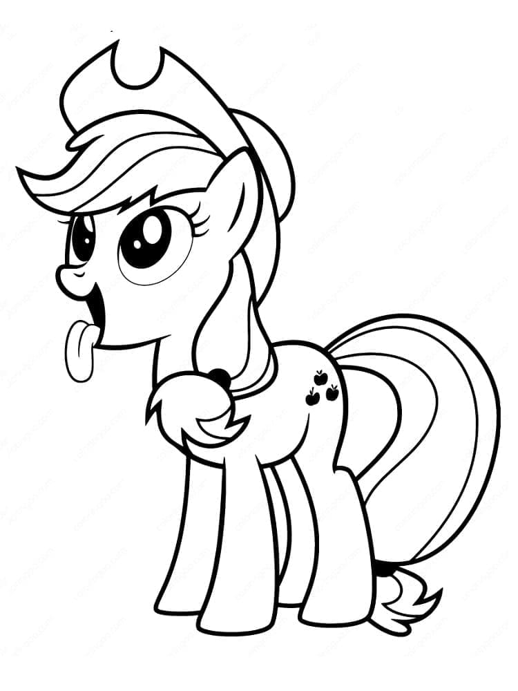 Coloriage Applejack de My Little Pony