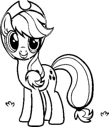 Applejack My Little Pony coloring page