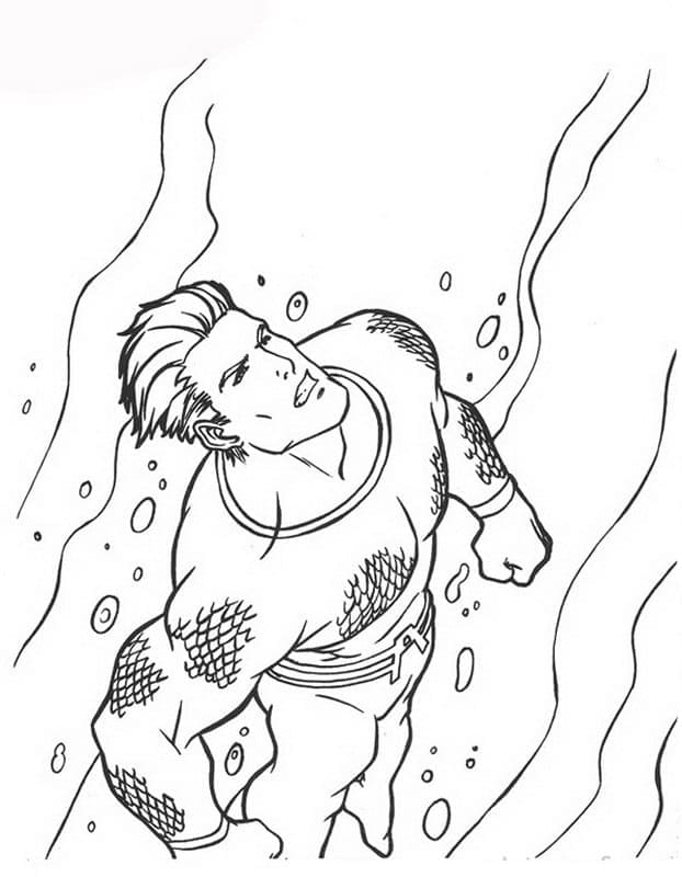 Aquaman 2 coloring page