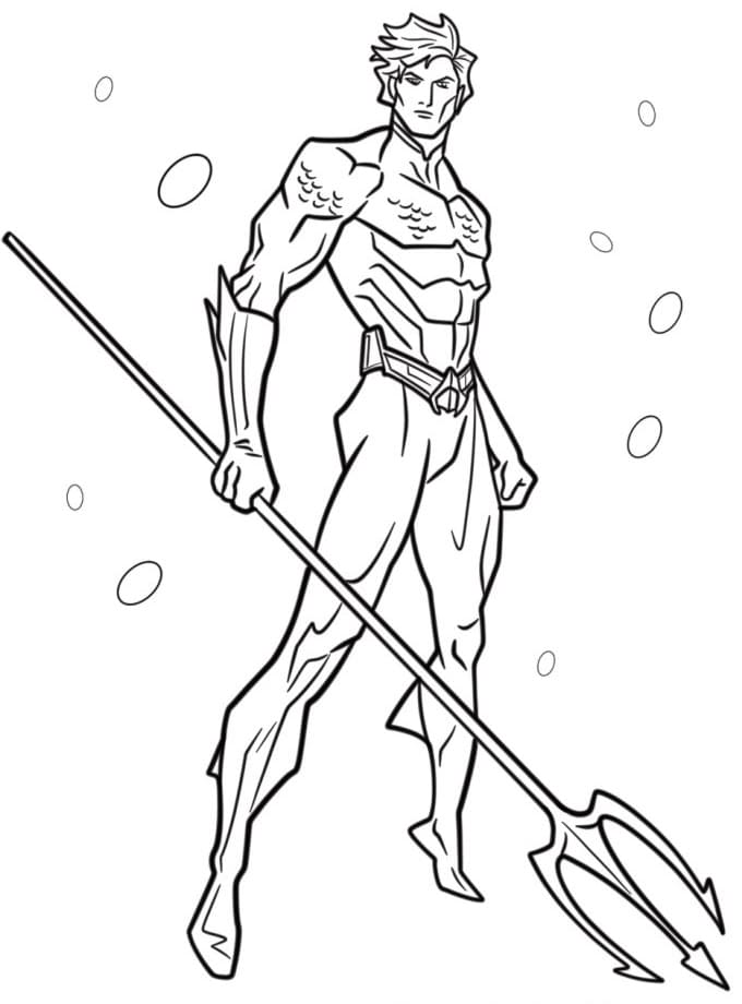 Aquaman Gratuit coloring page
