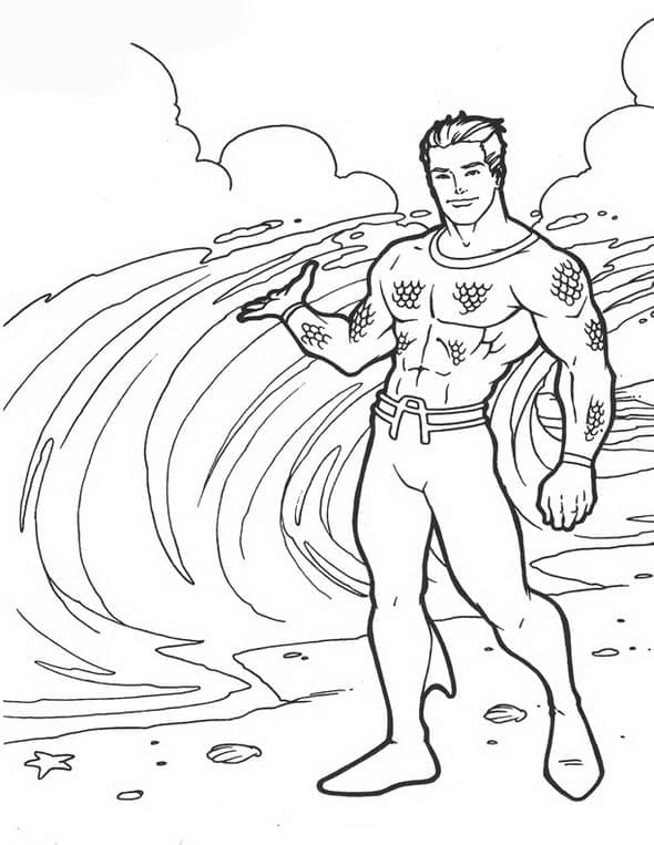 Aquaman Gratuit coloring page