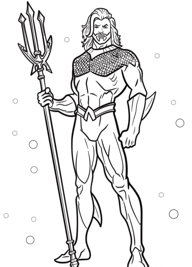 Aquaman Imprimable Gratuit pour les Enfants coloring page