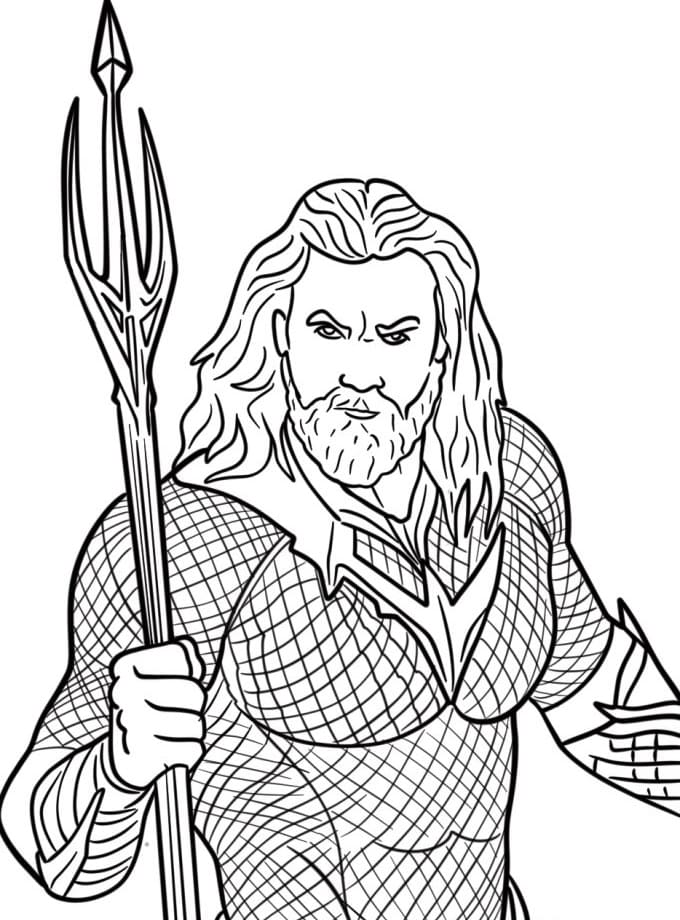 Aquaman Imprimable Gratuit coloring page