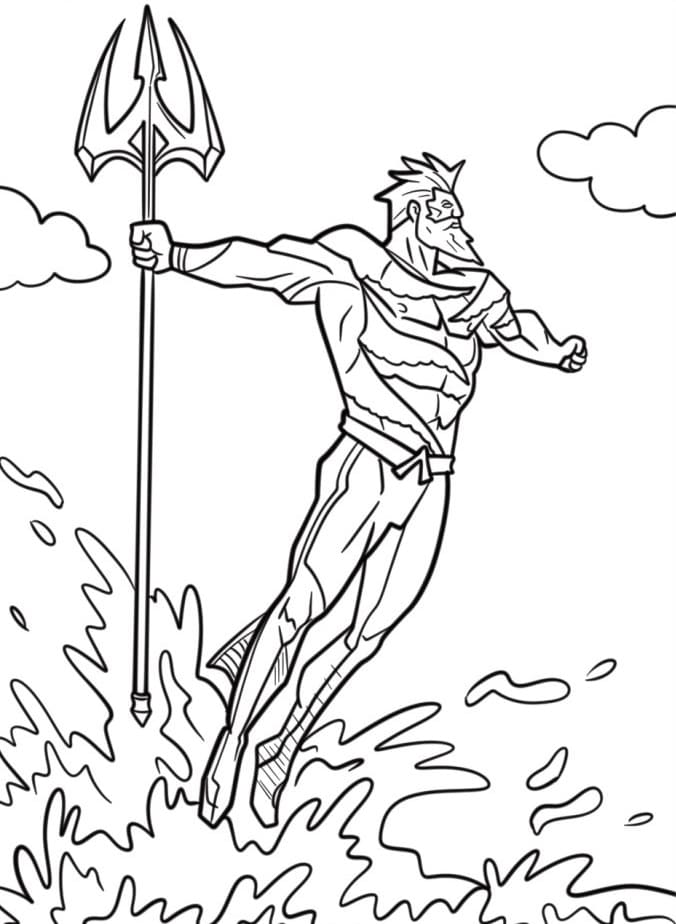 Aquaman Imprimable coloring page