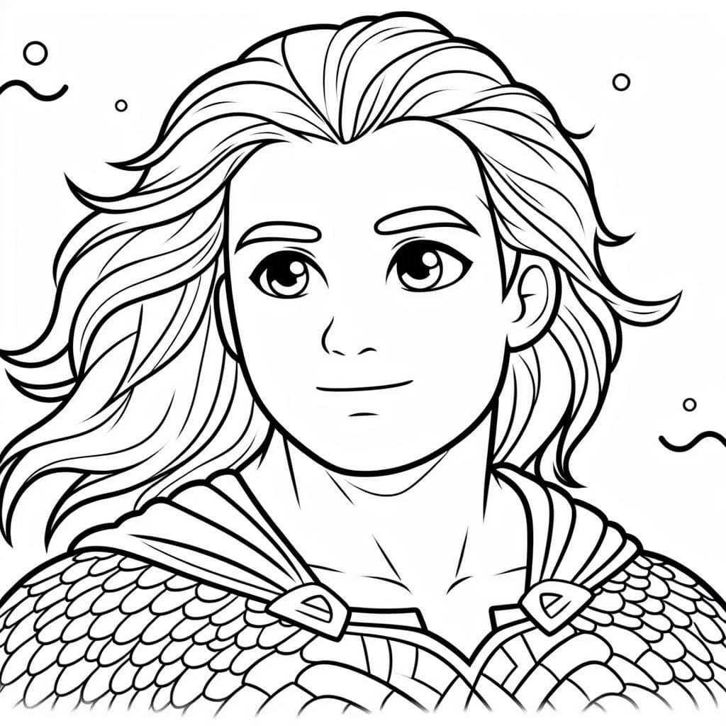 Aquaman Pour Enfants coloring page