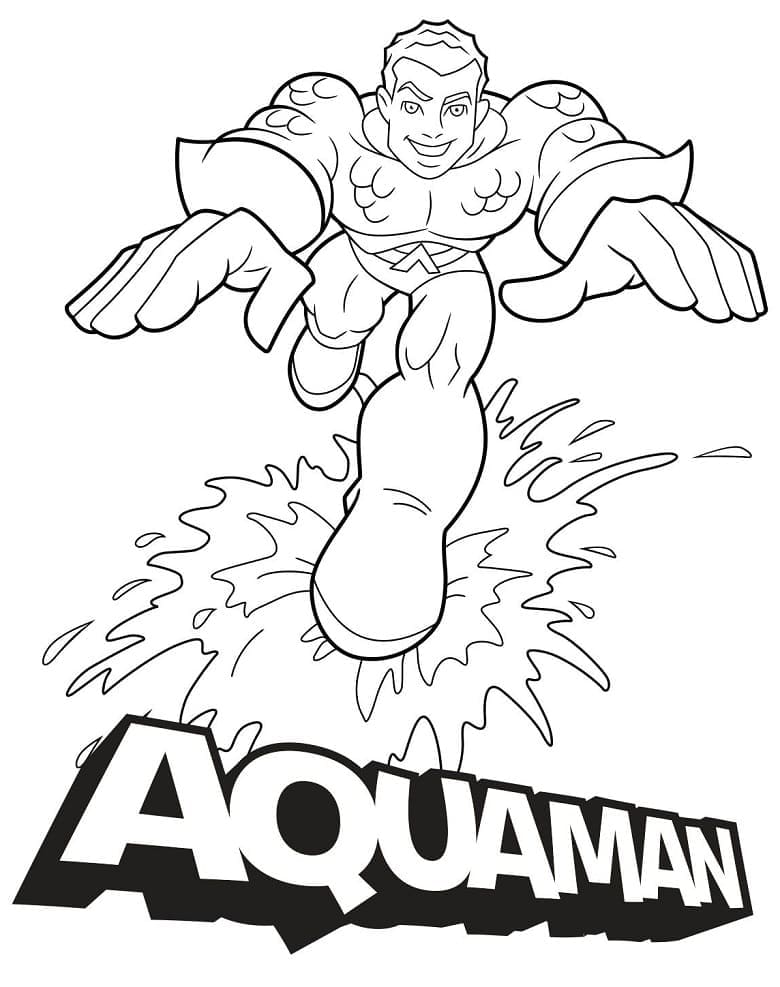 Coloriage Aquaman Pour les Enfants