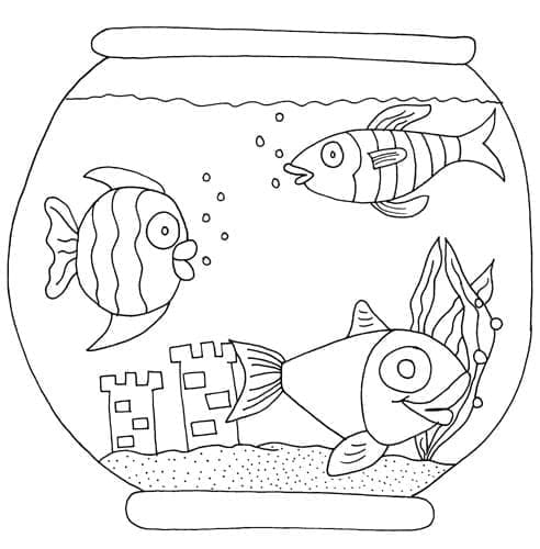 Aquarium 5 coloring page