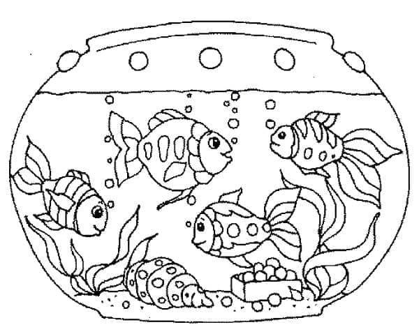 Aquarium 7 coloring page