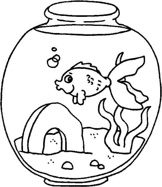 Aquarium 8 coloring page