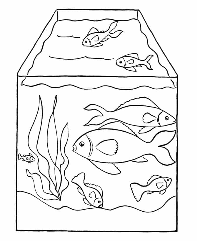 Aquarium Gratuit Pour les Enfants coloring page