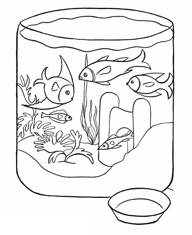 Aquarium Pour Enfants coloring page