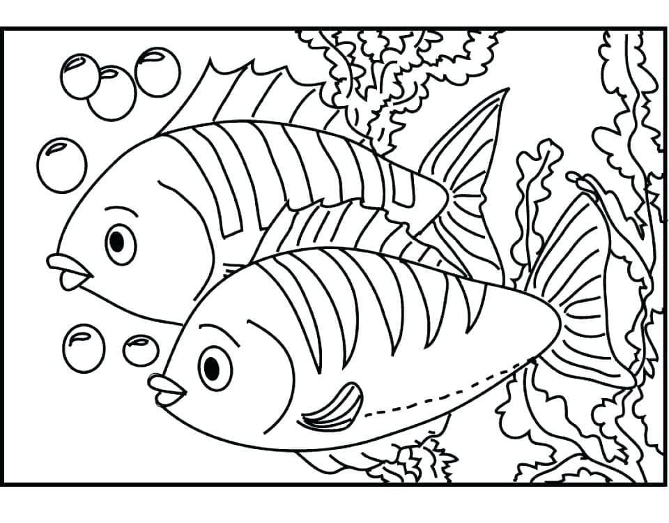 Aquarium Pour les Enfants coloring page