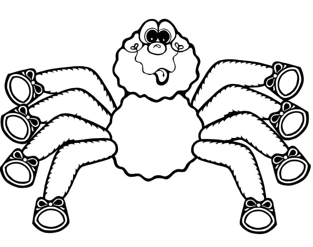 Araignée Heureuse coloring page