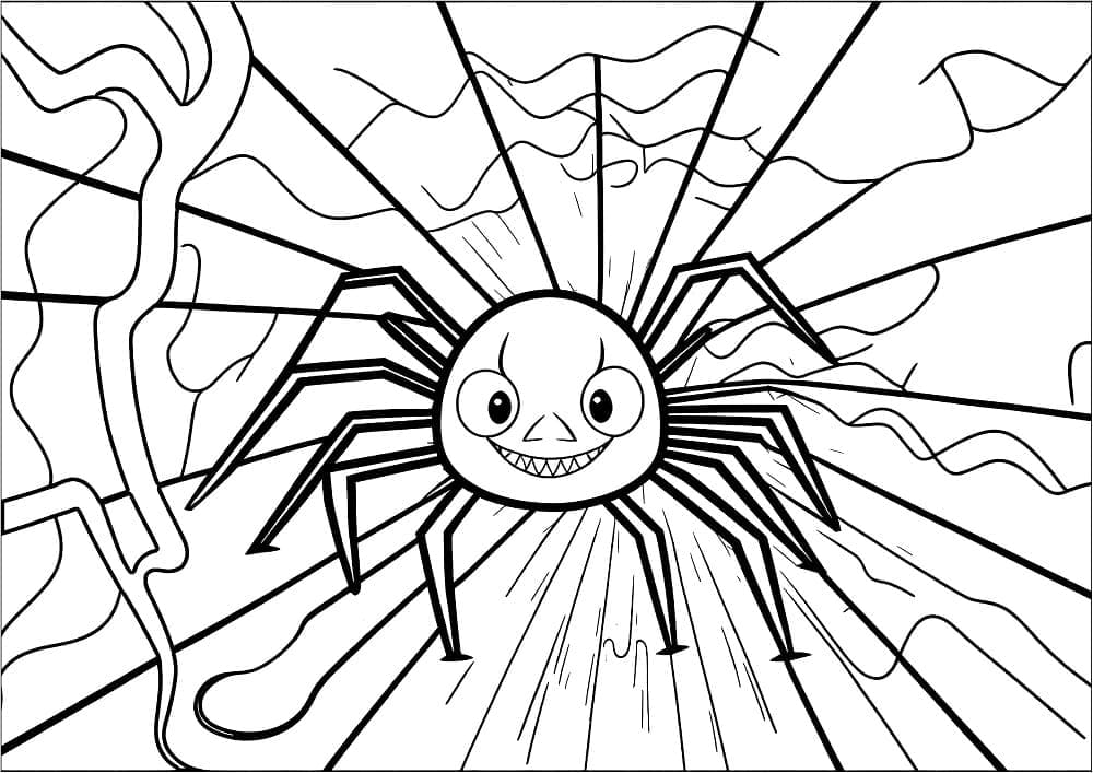 Araignée Maléfique coloring page
