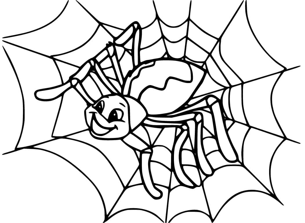 Araignée Souriante coloring page