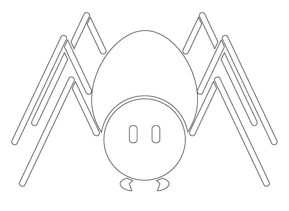 Araignée Très Simple coloring page