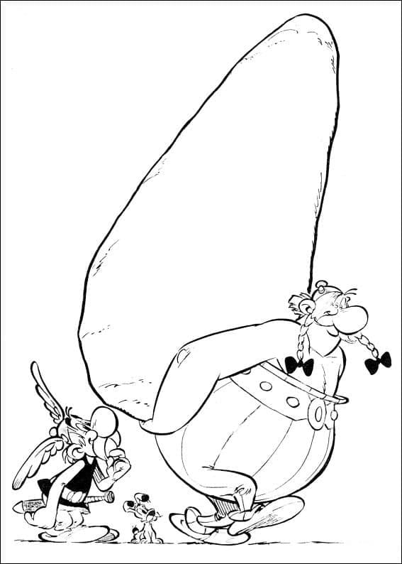 Astérix et Obélix Gratuit Pour les Enfants coloring page