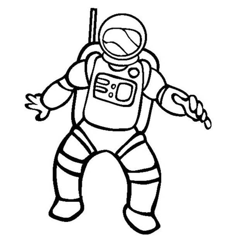 Astronaute Pour les Enfants coloring page