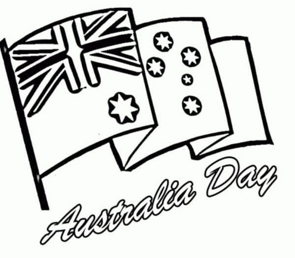 Coloriage Australia Day