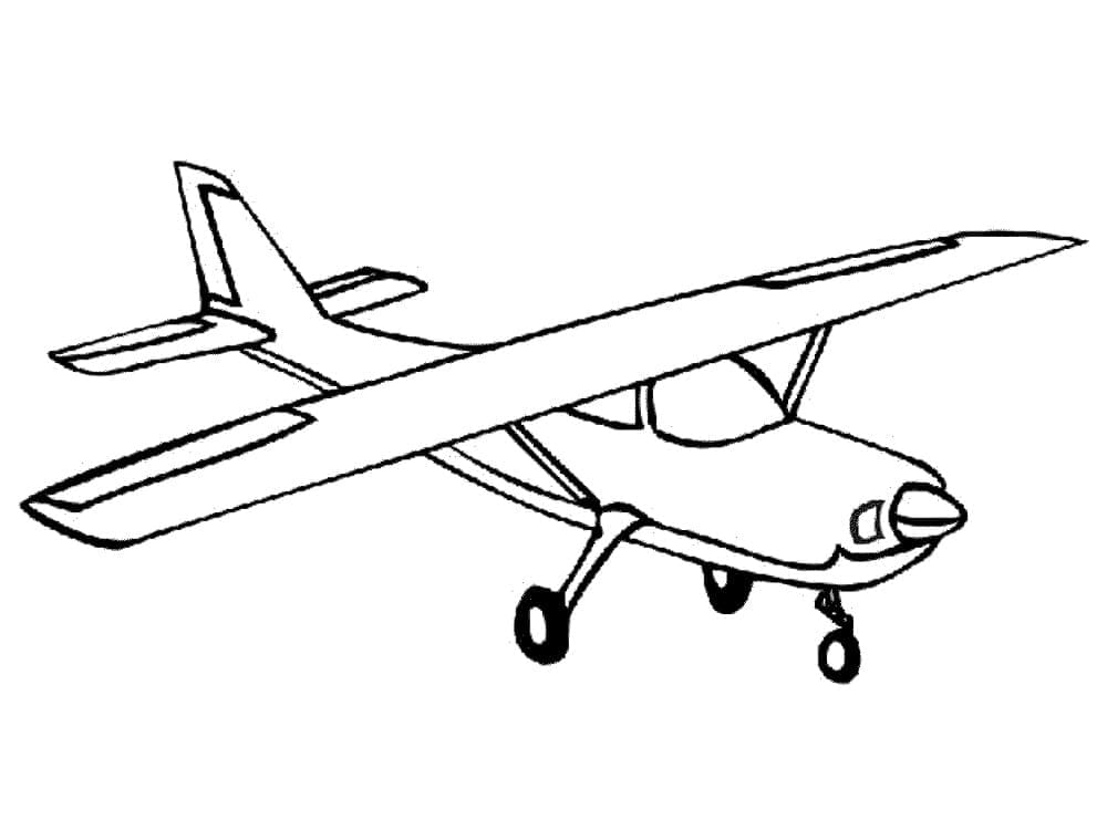 Coloriage Avion 1