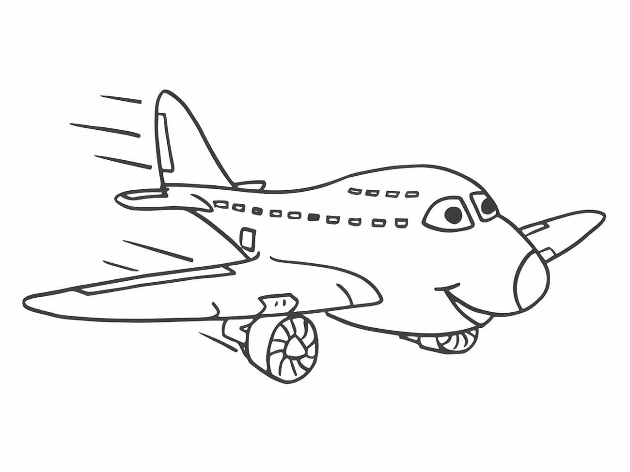 Coloriage Avion