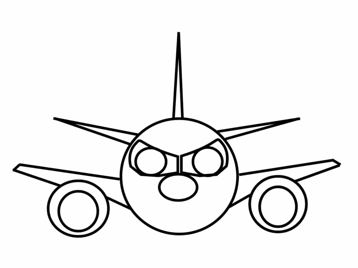 Coloriage Avion parfait