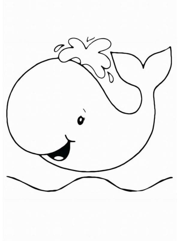 Baleine 4 coloring page