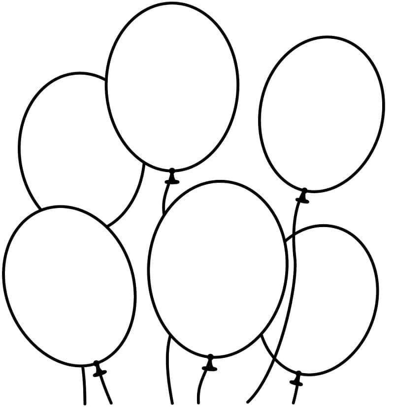 Ballons Gratuits Pour les Enfants coloring page